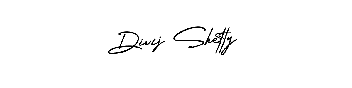 How to make Divij Shetty name signature. Use AmerikaSignatureDemo-Regular style for creating short signs online. This is the latest handwritten sign. Divij Shetty signature style 3 images and pictures png