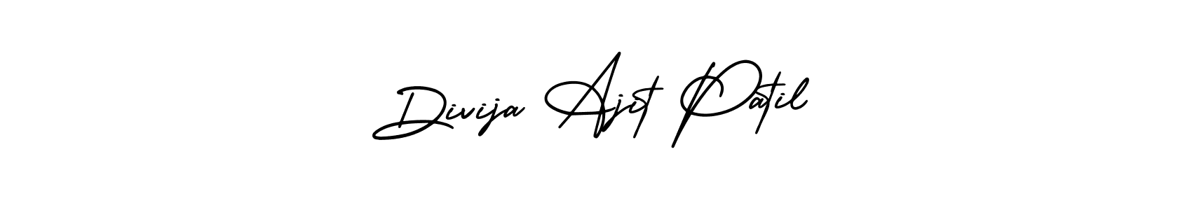 Make a beautiful signature design for name Divija Ajit Patil. With this signature (AmerikaSignatureDemo-Regular) style, you can create a handwritten signature for free. Divija Ajit Patil signature style 3 images and pictures png