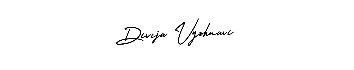 Use a signature maker to create a handwritten signature online. With this signature software, you can design (AmerikaSignatureDemo-Regular) your own signature for name Divija Vyshnavi. Divija Vyshnavi signature style 3 images and pictures png