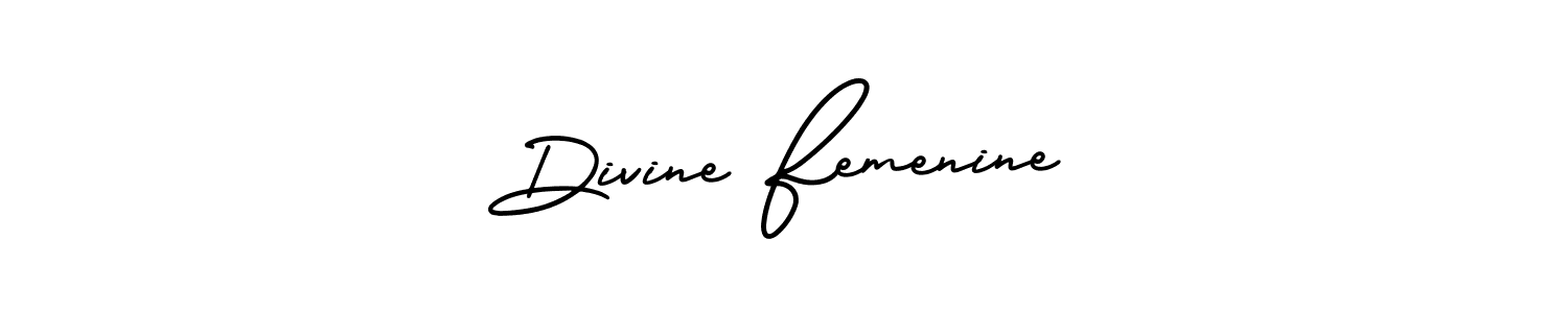 Also we have Divine Femenine name is the best signature style. Create professional handwritten signature collection using AmerikaSignatureDemo-Regular autograph style. Divine Femenine signature style 3 images and pictures png