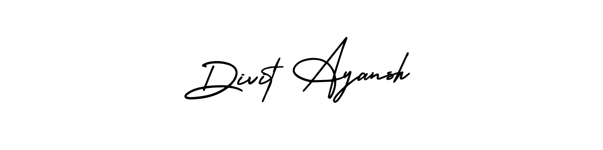 Similarly AmerikaSignatureDemo-Regular is the best handwritten signature design. Signature creator online .You can use it as an online autograph creator for name Divit Ayansh. Divit Ayansh signature style 3 images and pictures png