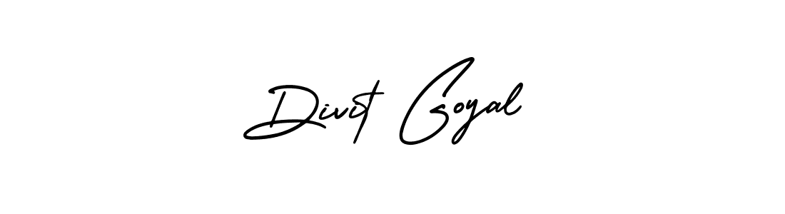 AmerikaSignatureDemo-Regular is a professional signature style that is perfect for those who want to add a touch of class to their signature. It is also a great choice for those who want to make their signature more unique. Get Divit Goyal name to fancy signature for free. Divit Goyal signature style 3 images and pictures png