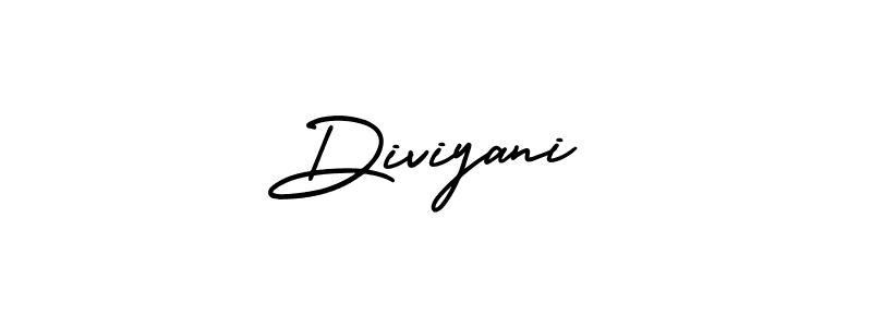 Use a signature maker to create a handwritten signature online. With this signature software, you can design (AmerikaSignatureDemo-Regular) your own signature for name Diviyani. Diviyani signature style 3 images and pictures png