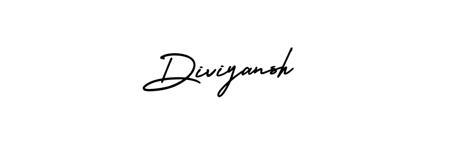 Diviyansh stylish signature style. Best Handwritten Sign (AmerikaSignatureDemo-Regular) for my name. Handwritten Signature Collection Ideas for my name Diviyansh. Diviyansh signature style 3 images and pictures png