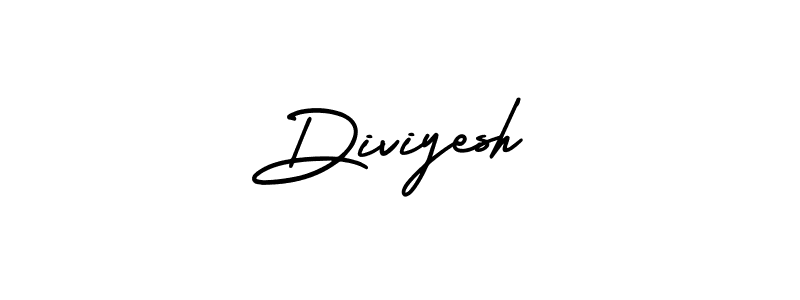 Make a beautiful signature design for name Diviyesh. Use this online signature maker to create a handwritten signature for free. Diviyesh signature style 3 images and pictures png