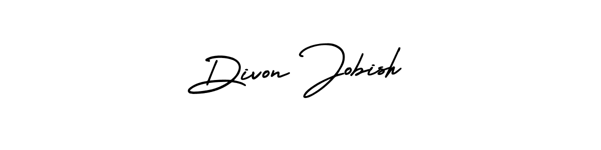 Design your own signature with our free online signature maker. With this signature software, you can create a handwritten (AmerikaSignatureDemo-Regular) signature for name Divon Jobish. Divon Jobish signature style 3 images and pictures png