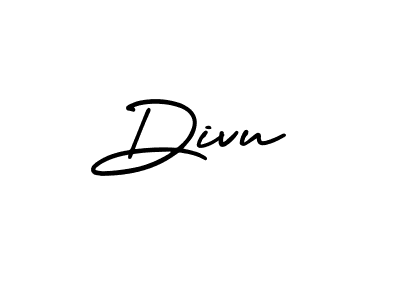The best way (AmerikaSignatureDemo-Regular) to make a short signature is to pick only two or three words in your name. The name Divu include a total of six letters. For converting this name. Divu signature style 3 images and pictures png