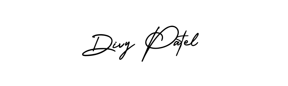 Make a short Divy Patel signature style. Manage your documents anywhere anytime using AmerikaSignatureDemo-Regular. Create and add eSignatures, submit forms, share and send files easily. Divy Patel signature style 3 images and pictures png