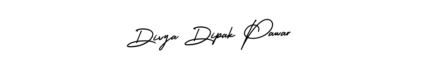 How to make Divya Dipak Pawar signature? AmerikaSignatureDemo-Regular is a professional autograph style. Create handwritten signature for Divya Dipak Pawar name. Divya Dipak Pawar signature style 3 images and pictures png