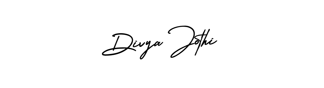 Make a beautiful signature design for name Divya Jothi. With this signature (AmerikaSignatureDemo-Regular) style, you can create a handwritten signature for free. Divya Jothi signature style 3 images and pictures png