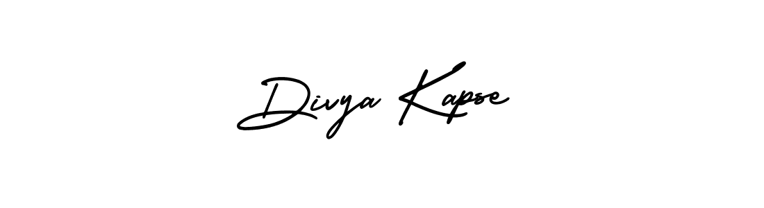 The best way (AmerikaSignatureDemo-Regular) to make a short signature is to pick only two or three words in your name. The name Divya Kapse include a total of six letters. For converting this name. Divya Kapse signature style 3 images and pictures png