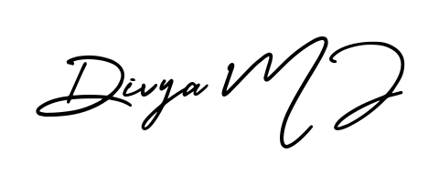 Generate high-definition signature styles for Divya M J. The AmerikaSignatureDemo-Regular typeface ensures crisp legibility and sophisticated design. Divya M J signature style 3 images and pictures png