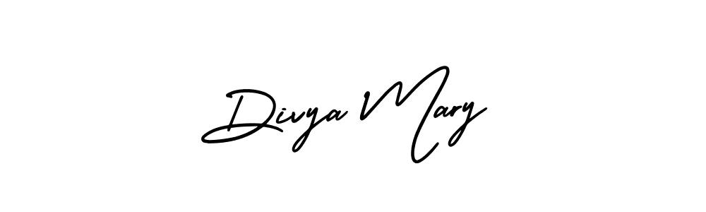 This is the best signature style for the Divya Mary name. Also you like these signature font (AmerikaSignatureDemo-Regular). Mix name signature. Divya Mary signature style 3 images and pictures png