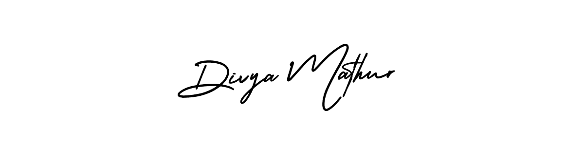 Use a signature maker to create a handwritten signature online. With this signature software, you can design (AmerikaSignatureDemo-Regular) your own signature for name Divya Mathur. Divya Mathur signature style 3 images and pictures png