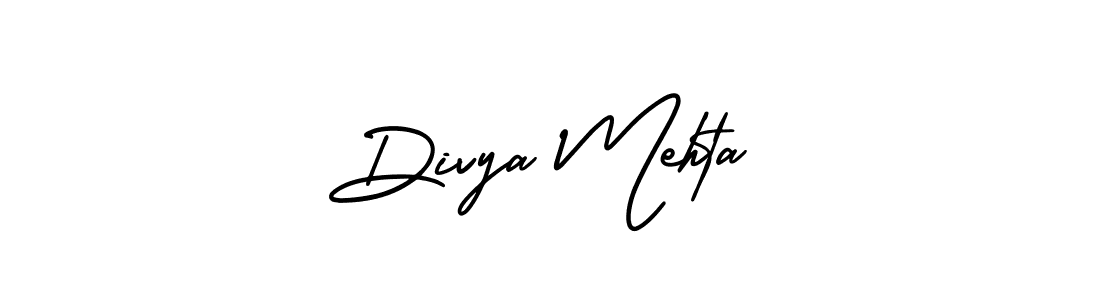 Design your own signature with our free online signature maker. With this signature software, you can create a handwritten (AmerikaSignatureDemo-Regular) signature for name Divya Mehta. Divya Mehta signature style 3 images and pictures png
