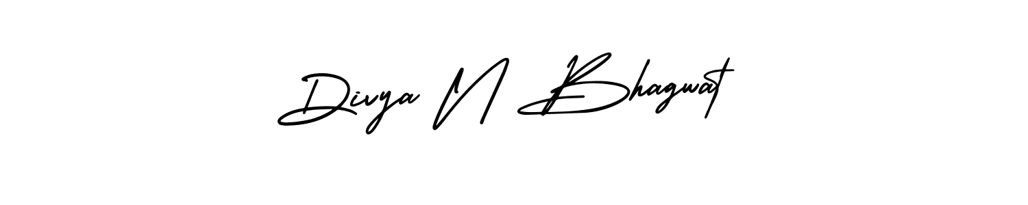 Design your own signature with our free online signature maker. With this signature software, you can create a handwritten (AmerikaSignatureDemo-Regular) signature for name Divya N Bhagwat. Divya N Bhagwat signature style 3 images and pictures png