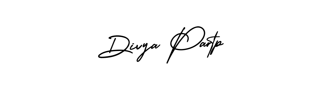 Make a short Divya Partp signature style. Manage your documents anywhere anytime using AmerikaSignatureDemo-Regular. Create and add eSignatures, submit forms, share and send files easily. Divya Partp signature style 3 images and pictures png