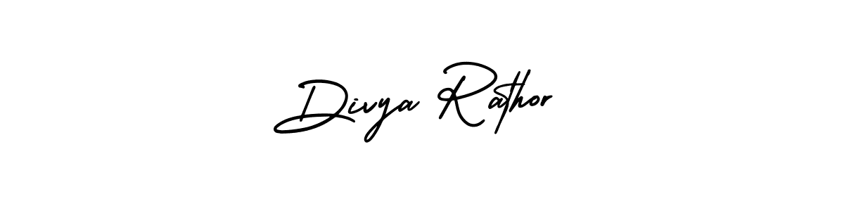 Design your own signature with our free online signature maker. With this signature software, you can create a handwritten (AmerikaSignatureDemo-Regular) signature for name Divya Rathor. Divya Rathor signature style 3 images and pictures png