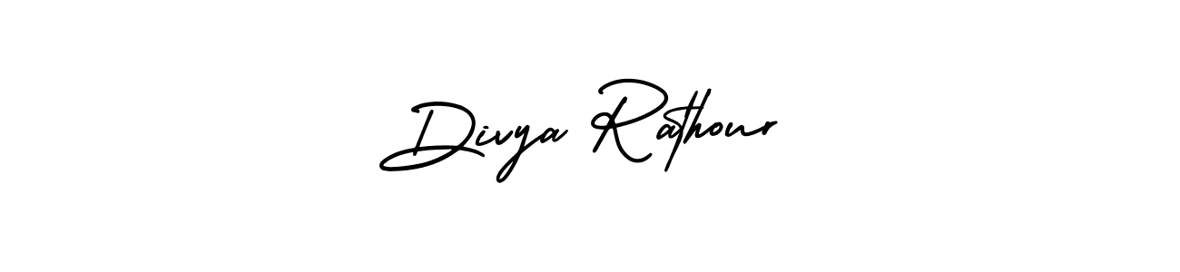 It looks lik you need a new signature style for name Divya Rathour. Design unique handwritten (AmerikaSignatureDemo-Regular) signature with our free signature maker in just a few clicks. Divya Rathour signature style 3 images and pictures png