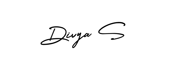 Divya S stylish signature style. Best Handwritten Sign (AmerikaSignatureDemo-Regular) for my name. Handwritten Signature Collection Ideas for my name Divya S. Divya S signature style 3 images and pictures png