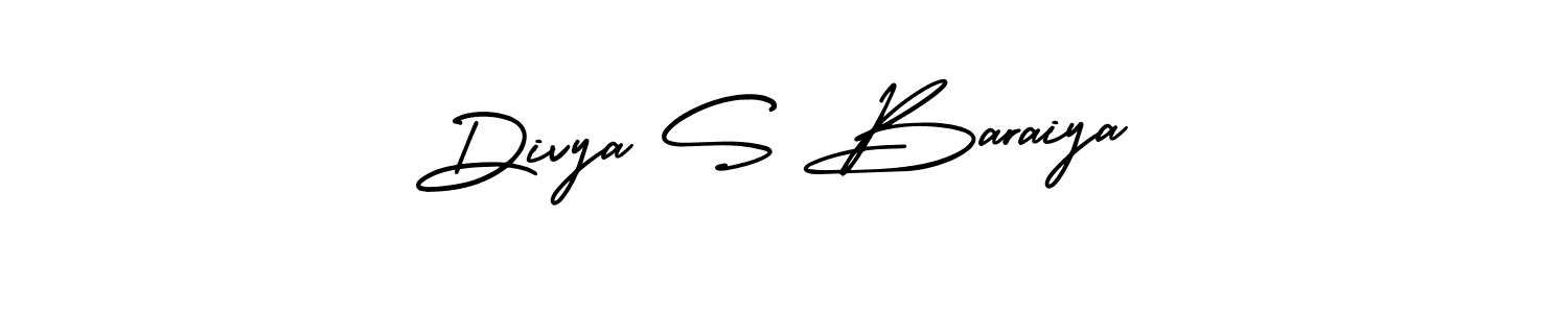 if you are searching for the best signature style for your name Divya S Baraiya. so please give up your signature search. here we have designed multiple signature styles  using AmerikaSignatureDemo-Regular. Divya S Baraiya signature style 3 images and pictures png