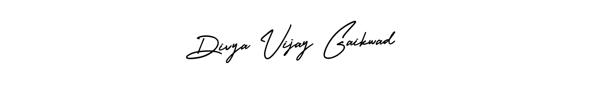 AmerikaSignatureDemo-Regular is a professional signature style that is perfect for those who want to add a touch of class to their signature. It is also a great choice for those who want to make their signature more unique. Get Divya Vijay Gaikwad name to fancy signature for free. Divya Vijay Gaikwad signature style 3 images and pictures png