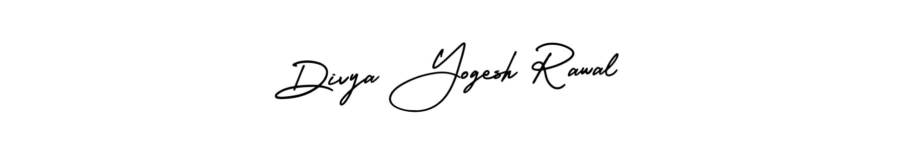Make a beautiful signature design for name Divya Yogesh Rawal. Use this online signature maker to create a handwritten signature for free. Divya Yogesh Rawal signature style 3 images and pictures png