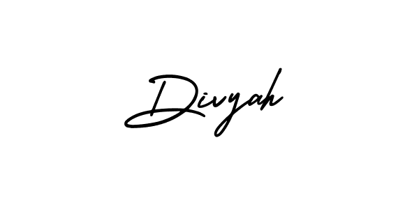 It looks lik you need a new signature style for name Divyah. Design unique handwritten (AmerikaSignatureDemo-Regular) signature with our free signature maker in just a few clicks. Divyah signature style 3 images and pictures png