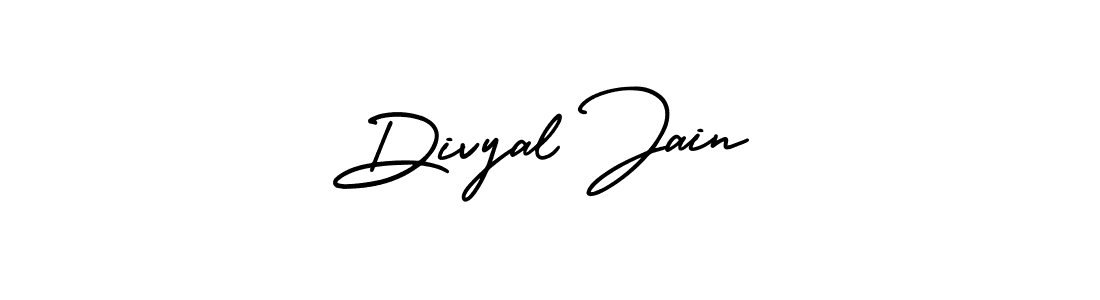 How to Draw Divyal Jain signature style? AmerikaSignatureDemo-Regular is a latest design signature styles for name Divyal Jain. Divyal Jain signature style 3 images and pictures png