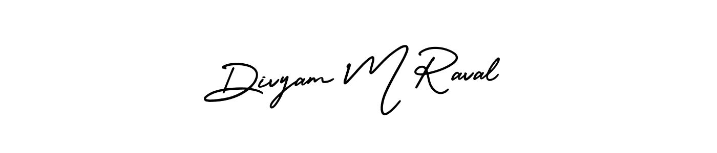Best and Professional Signature Style for Divyam M Raval. AmerikaSignatureDemo-Regular Best Signature Style Collection. Divyam M Raval signature style 3 images and pictures png