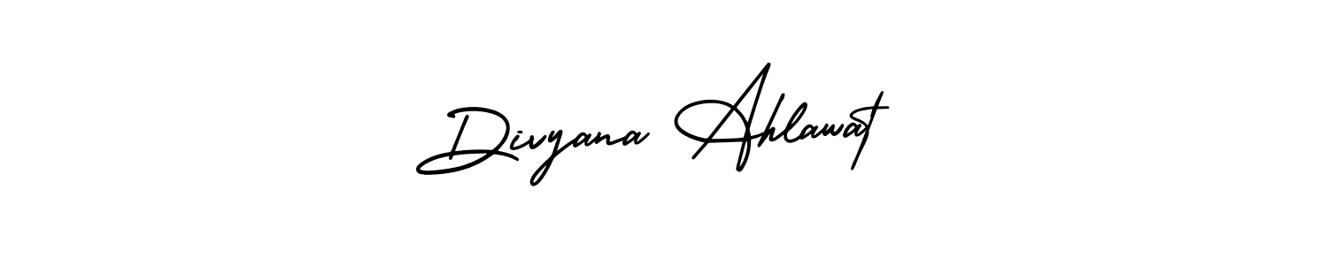 Best and Professional Signature Style for Divyana Ahlawat. AmerikaSignatureDemo-Regular Best Signature Style Collection. Divyana Ahlawat signature style 3 images and pictures png