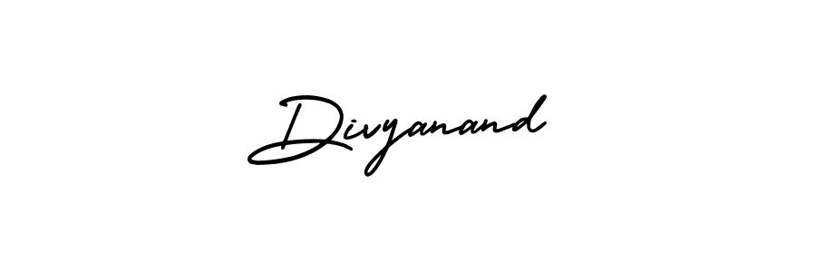 Use a signature maker to create a handwritten signature online. With this signature software, you can design (AmerikaSignatureDemo-Regular) your own signature for name Divyanand. Divyanand signature style 3 images and pictures png