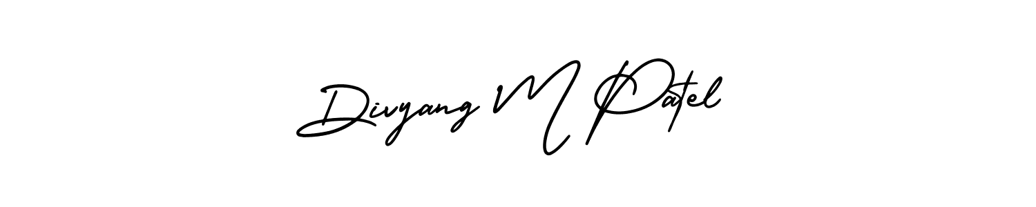 Make a beautiful signature design for name Divyang M Patel. Use this online signature maker to create a handwritten signature for free. Divyang M Patel signature style 3 images and pictures png