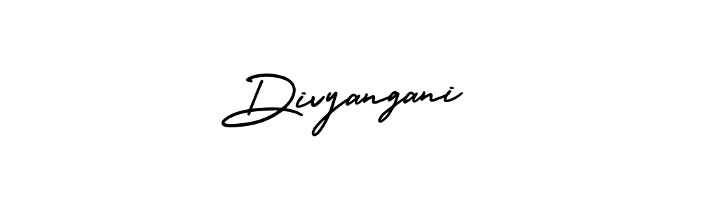 if you are searching for the best signature style for your name Divyangani. so please give up your signature search. here we have designed multiple signature styles  using AmerikaSignatureDemo-Regular. Divyangani signature style 3 images and pictures png