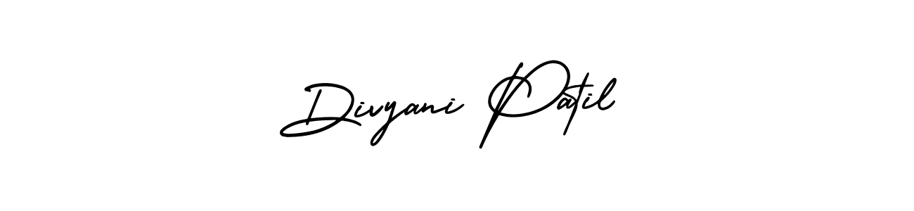 This is the best signature style for the Divyani Patil name. Also you like these signature font (AmerikaSignatureDemo-Regular). Mix name signature. Divyani Patil signature style 3 images and pictures png