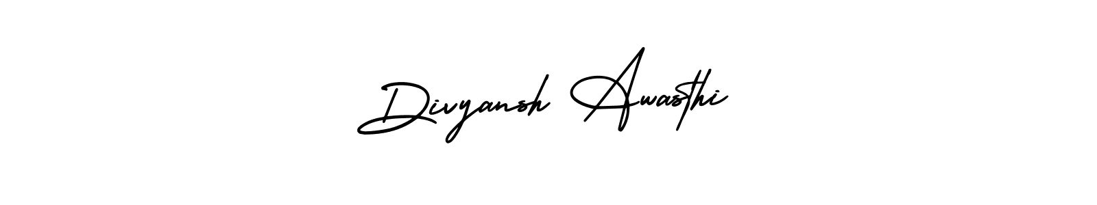 Use a signature maker to create a handwritten signature online. With this signature software, you can design (AmerikaSignatureDemo-Regular) your own signature for name Divyansh Awasthi. Divyansh Awasthi signature style 3 images and pictures png
