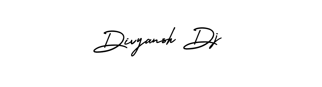 Use a signature maker to create a handwritten signature online. With this signature software, you can design (AmerikaSignatureDemo-Regular) your own signature for name Divyansh Dj. Divyansh Dj signature style 3 images and pictures png