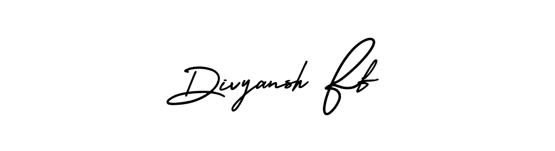 Use a signature maker to create a handwritten signature online. With this signature software, you can design (AmerikaSignatureDemo-Regular) your own signature for name Divyansh Ff. Divyansh Ff signature style 3 images and pictures png