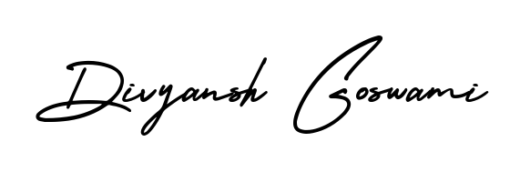 Create an unforgettable impression when signing with Divyansh Goswami name styled in AmerikaSignatureDemo-Regular typography. 100% free online generator. Divyansh Goswami signature style 3 images and pictures png