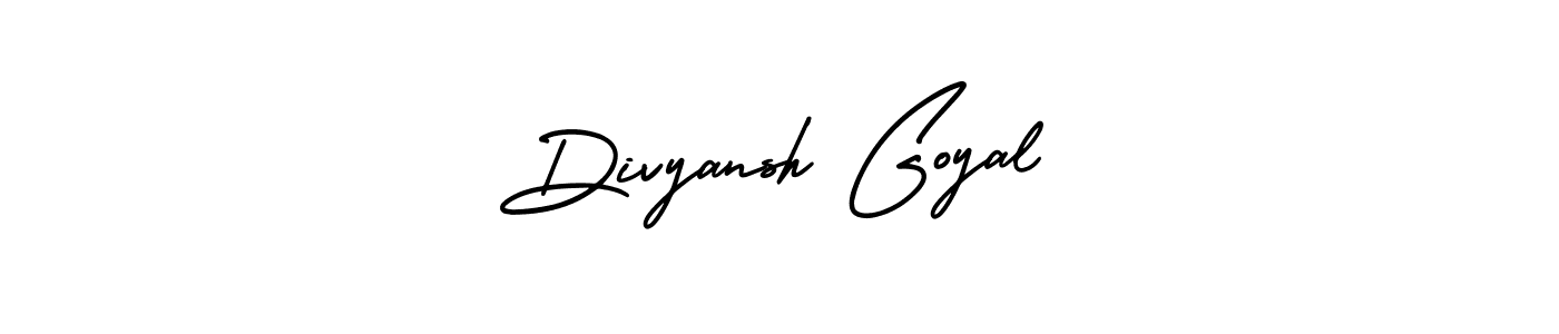 Divyansh Goyal stylish signature style. Best Handwritten Sign (AmerikaSignatureDemo-Regular) for my name. Handwritten Signature Collection Ideas for my name Divyansh Goyal. Divyansh Goyal signature style 3 images and pictures png
