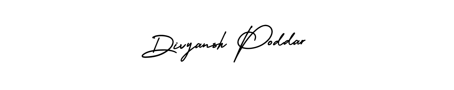 Best and Professional Signature Style for Divyansh Poddar. AmerikaSignatureDemo-Regular Best Signature Style Collection. Divyansh Poddar signature style 3 images and pictures png