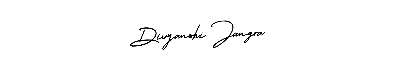 Design your own signature with our free online signature maker. With this signature software, you can create a handwritten (AmerikaSignatureDemo-Regular) signature for name Divyanshi Jangra. Divyanshi Jangra signature style 3 images and pictures png