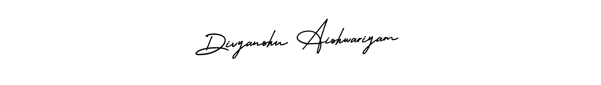 Use a signature maker to create a handwritten signature online. With this signature software, you can design (AmerikaSignatureDemo-Regular) your own signature for name Divyanshu Aishwariyam. Divyanshu Aishwariyam signature style 3 images and pictures png