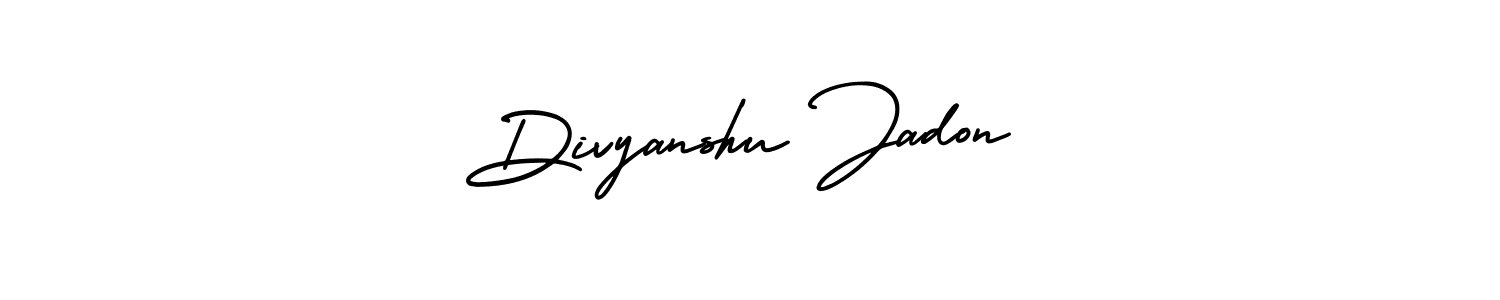 Design your own signature with our free online signature maker. With this signature software, you can create a handwritten (AmerikaSignatureDemo-Regular) signature for name Divyanshu Jadon. Divyanshu Jadon signature style 3 images and pictures png