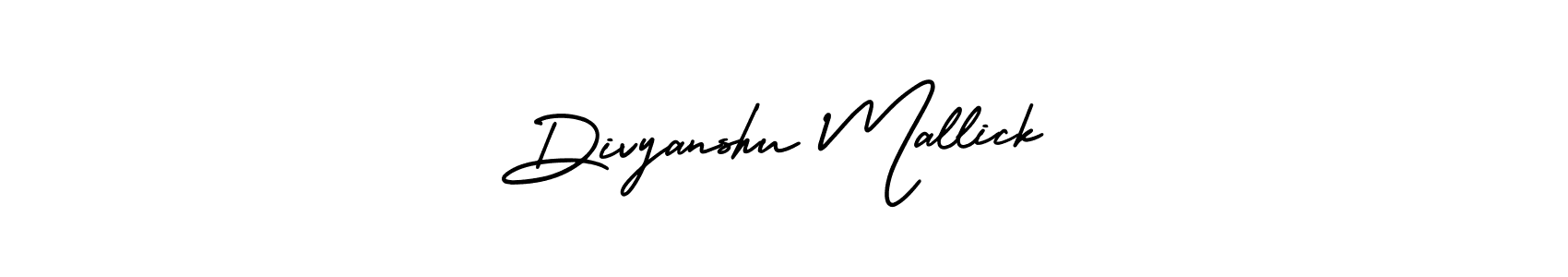 It looks lik you need a new signature style for name Divyanshu Mallick. Design unique handwritten (AmerikaSignatureDemo-Regular) signature with our free signature maker in just a few clicks. Divyanshu Mallick signature style 3 images and pictures png