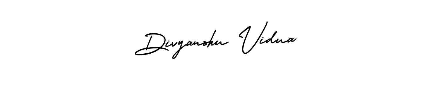 Best and Professional Signature Style for Divyanshu Vidua. AmerikaSignatureDemo-Regular Best Signature Style Collection. Divyanshu Vidua signature style 3 images and pictures png