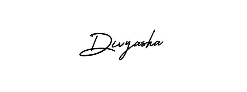 You should practise on your own different ways (AmerikaSignatureDemo-Regular) to write your name (Divyasha) in signature. don't let someone else do it for you. Divyasha signature style 3 images and pictures png