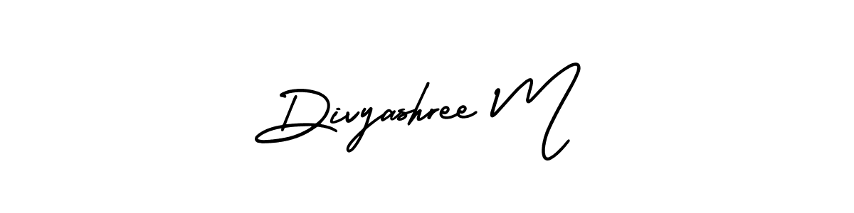 Similarly AmerikaSignatureDemo-Regular is the best handwritten signature design. Signature creator online .You can use it as an online autograph creator for name Divyashree M. Divyashree M signature style 3 images and pictures png