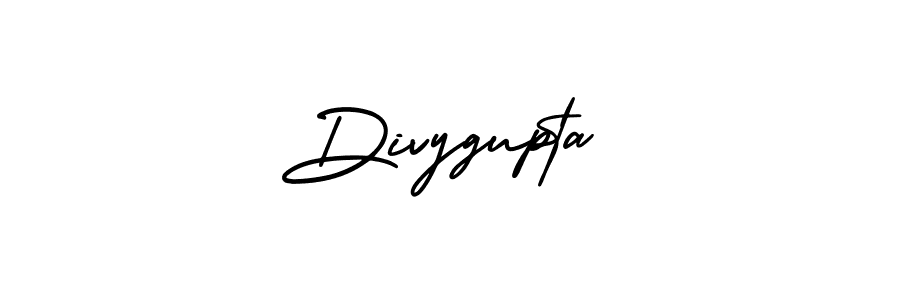 Divygupta stylish signature style. Best Handwritten Sign (AmerikaSignatureDemo-Regular) for my name. Handwritten Signature Collection Ideas for my name Divygupta. Divygupta signature style 3 images and pictures png