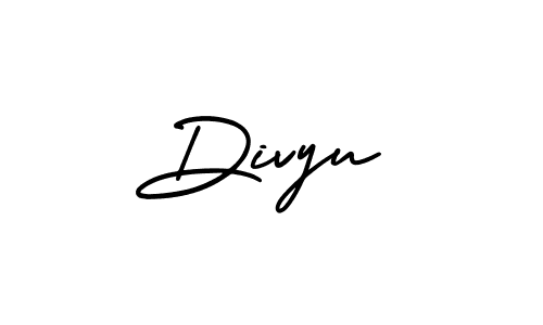 Similarly AmerikaSignatureDemo-Regular is the best handwritten signature design. Signature creator online .You can use it as an online autograph creator for name Divyu. Divyu signature style 3 images and pictures png